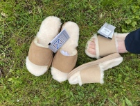 New Zealand Boots Open Slippers - Sand
